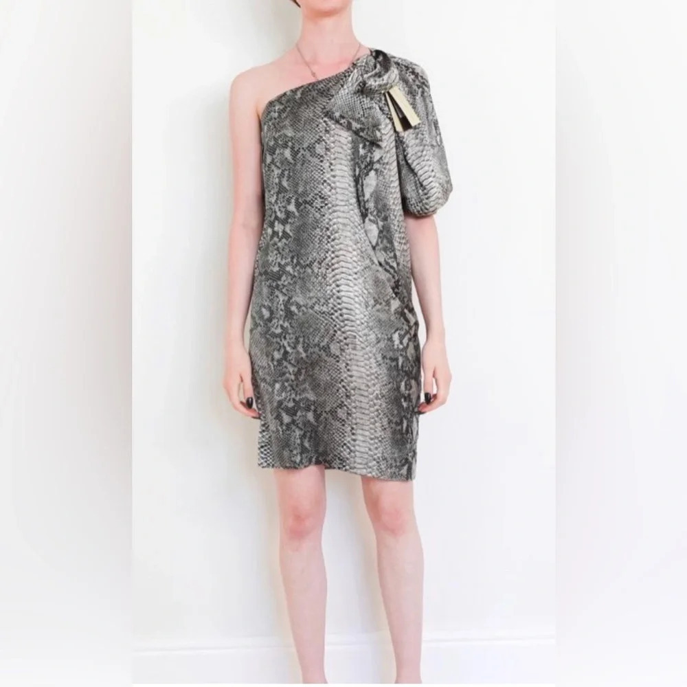 STELLA MCCARTNEY SILK ONE SHOULDER DRESS